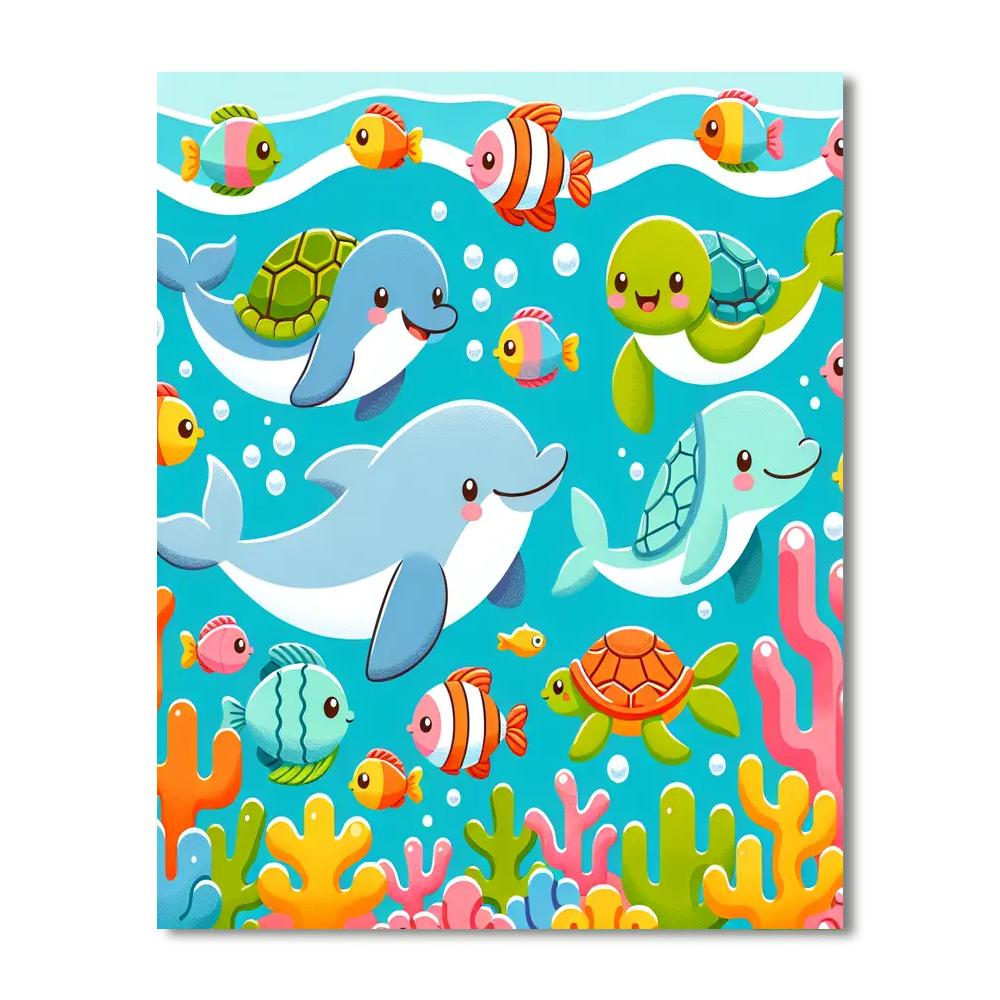 Artistic Ocean Numbered Painting Kits