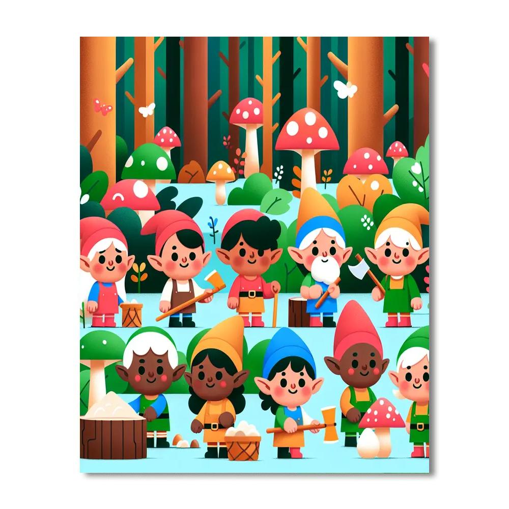 Enchanted Elves Numbered Painting Kits