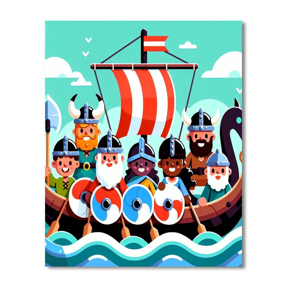 Viking Warrior Adventures Paint By Numbers Kits