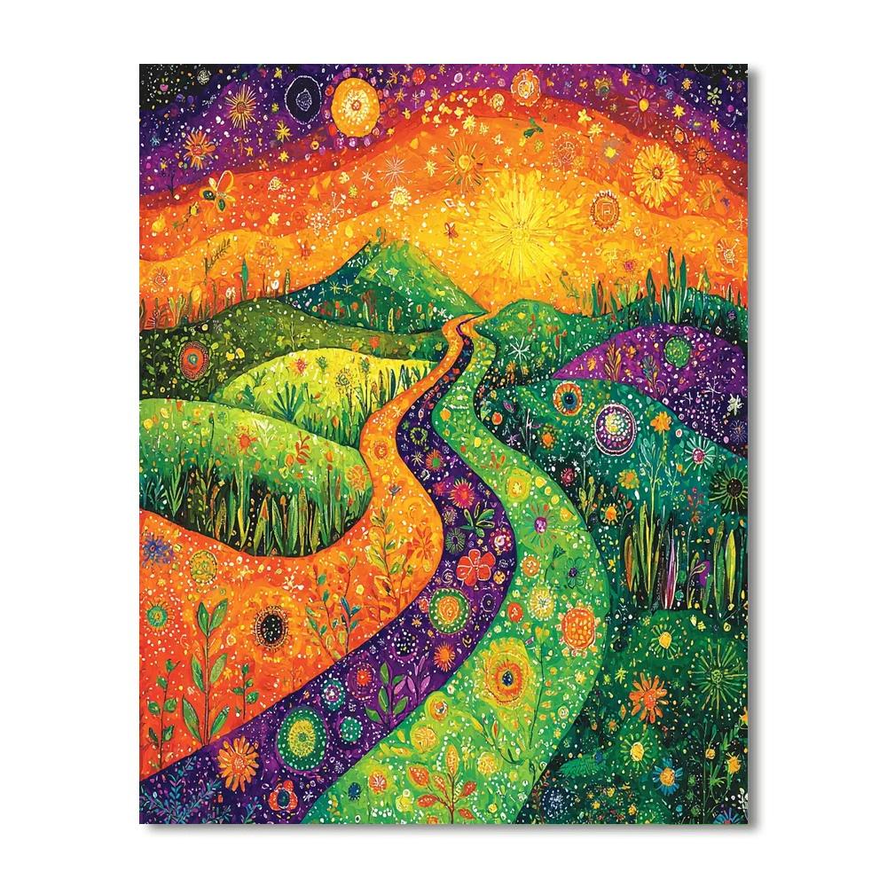 Frida Kahlo Inspired Symbolic Pathways  Painting By Numbers Kit