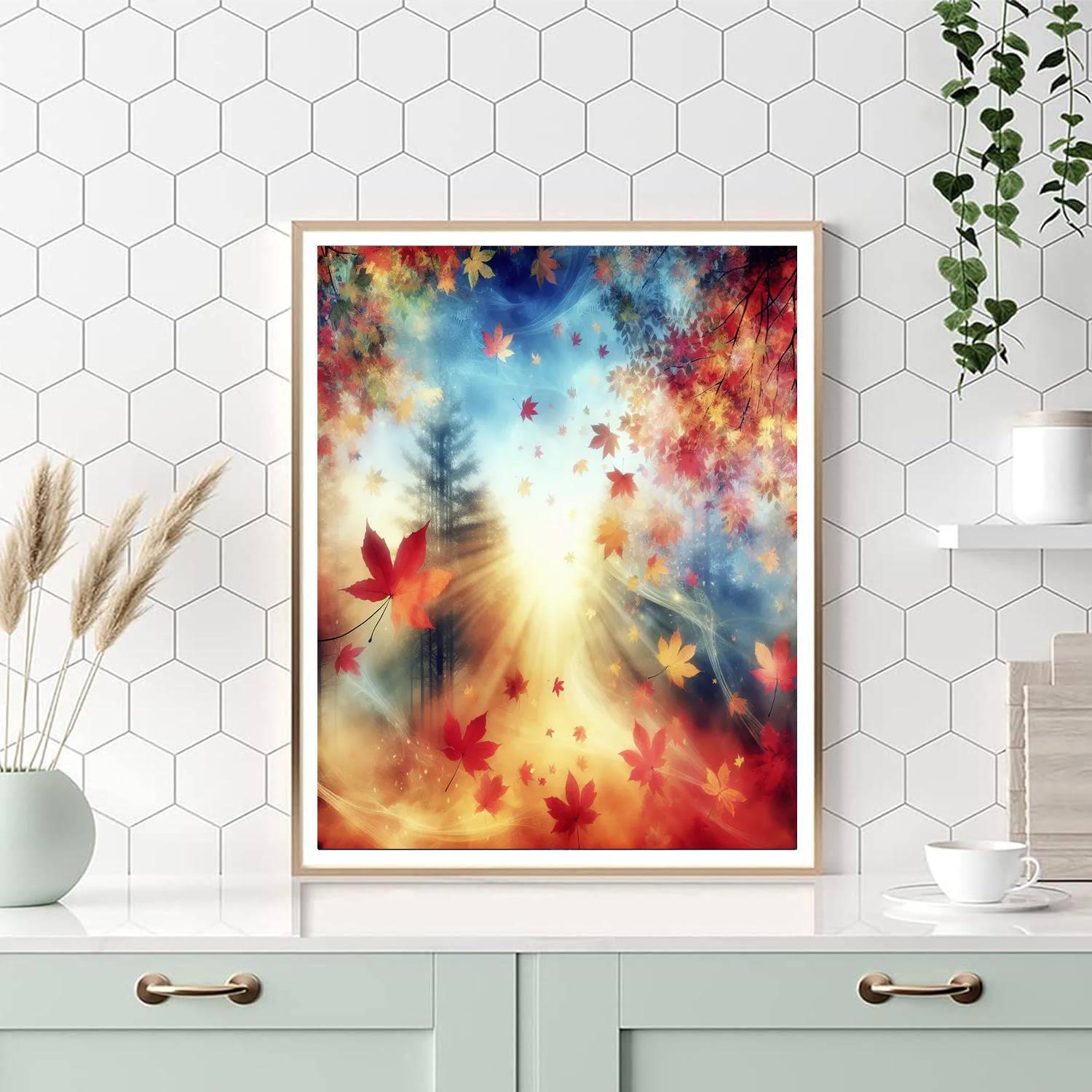 Autumn Leaf Dance Paint By Numbers Kits