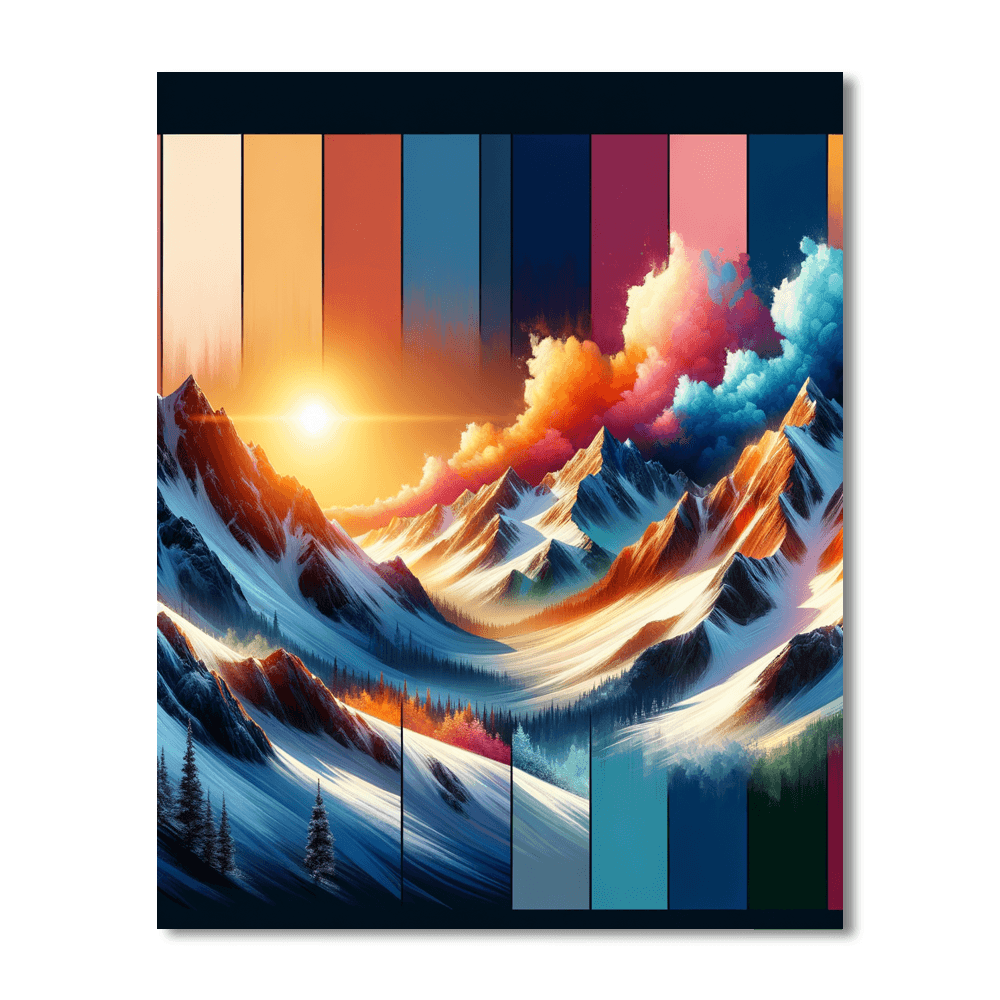 Majestic Mountain Views Paint By Numbers Kits