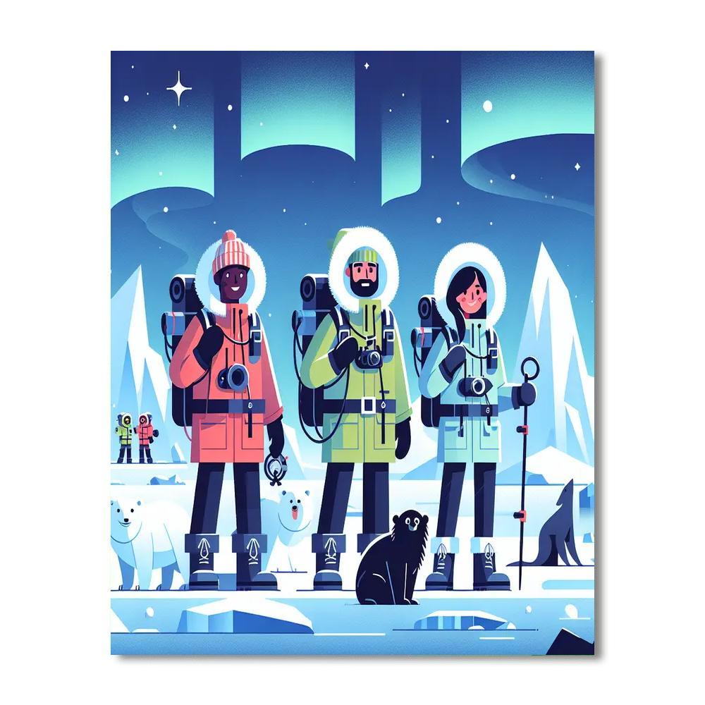 Arctic Rescue Operation Paint By Numbers