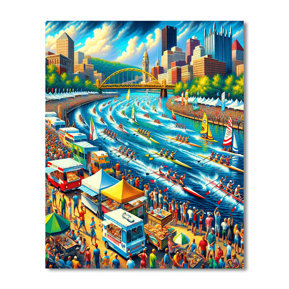 Pittsburgh Three Rivers Regatta - United States Paint By Color