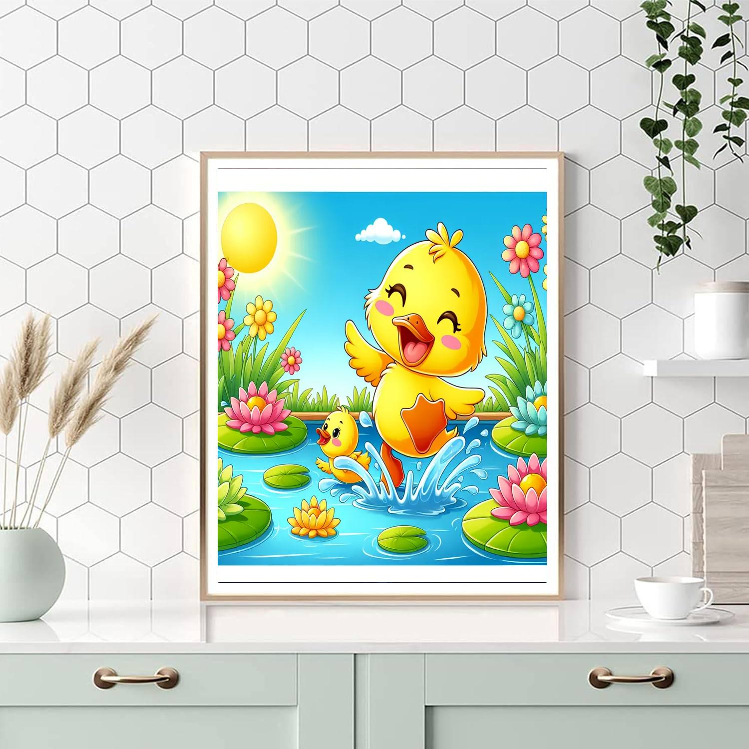 Delightful Duckling Number Painting