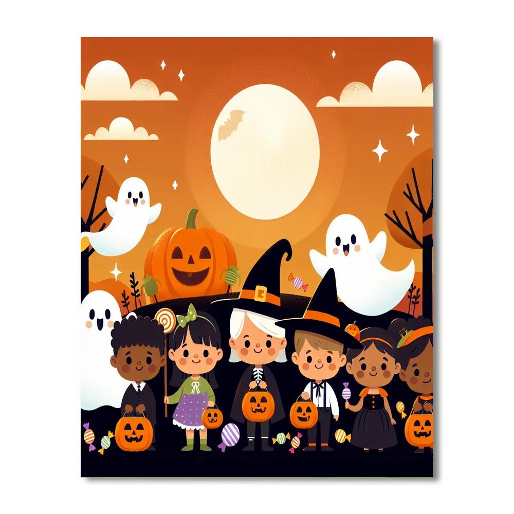 Happy Halloween Adventure Painting By Numbers Kit