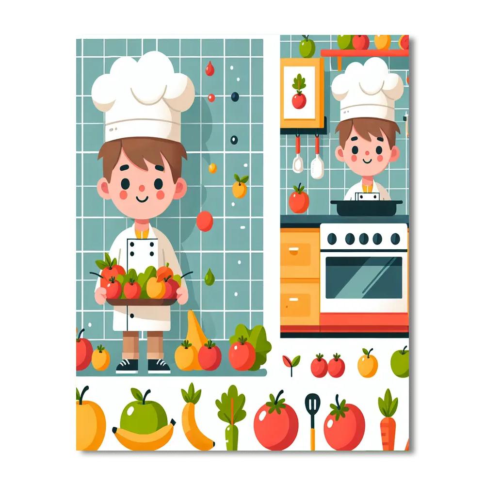 Little Chef's Culinary Magic Painting By Numbers Kit