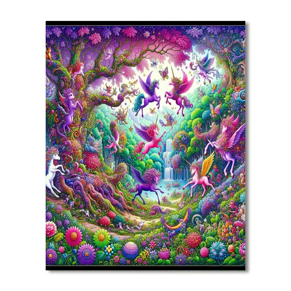 Magical Fantasy Landscape Paint By Number