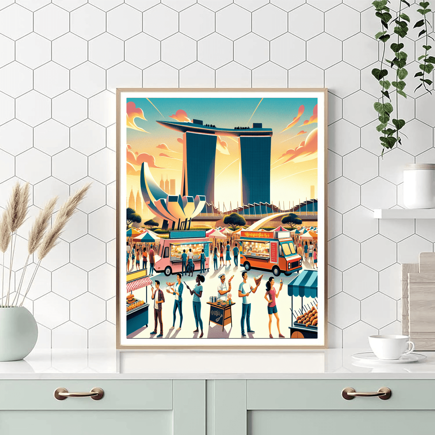 Dubai Food Festival - United Arab Emirates Paint By Numbers