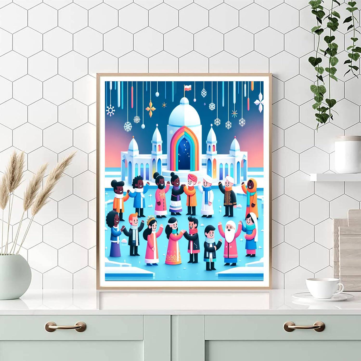 Ice Palace Festival Paint By Numbers