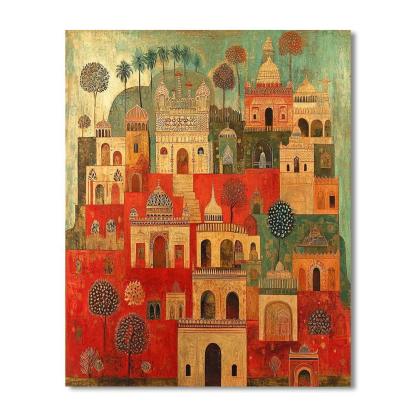 Nandalal Bose Inspired Roots Of Culture  Painting Number Kit