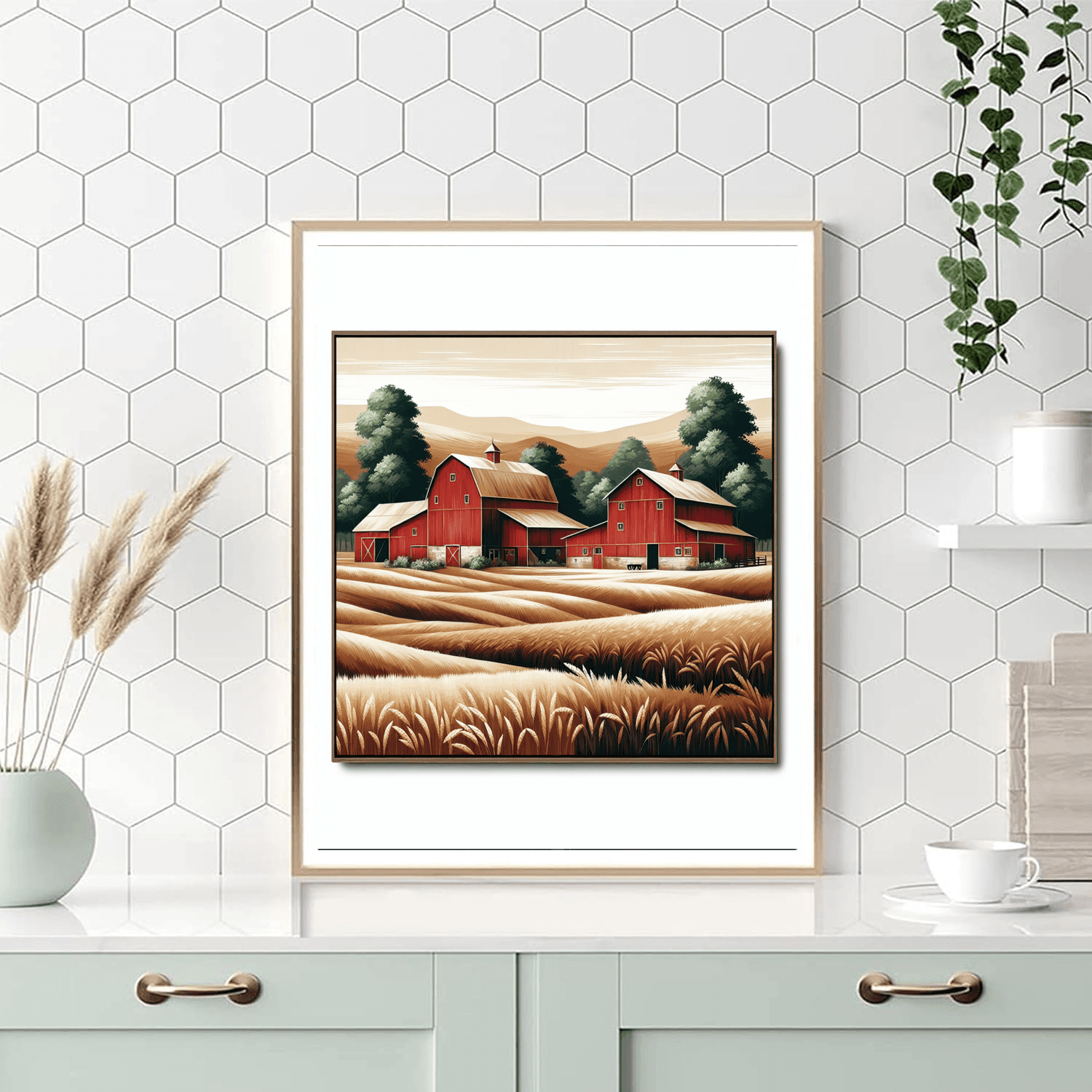 Rustic Barns Paint By Numbers