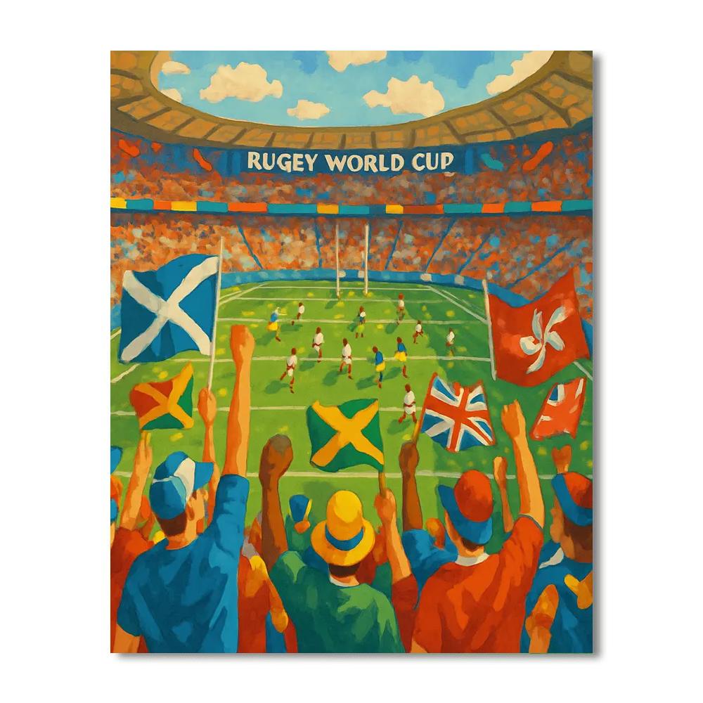 World Cup Of Rugby Painting By Numbers Kit