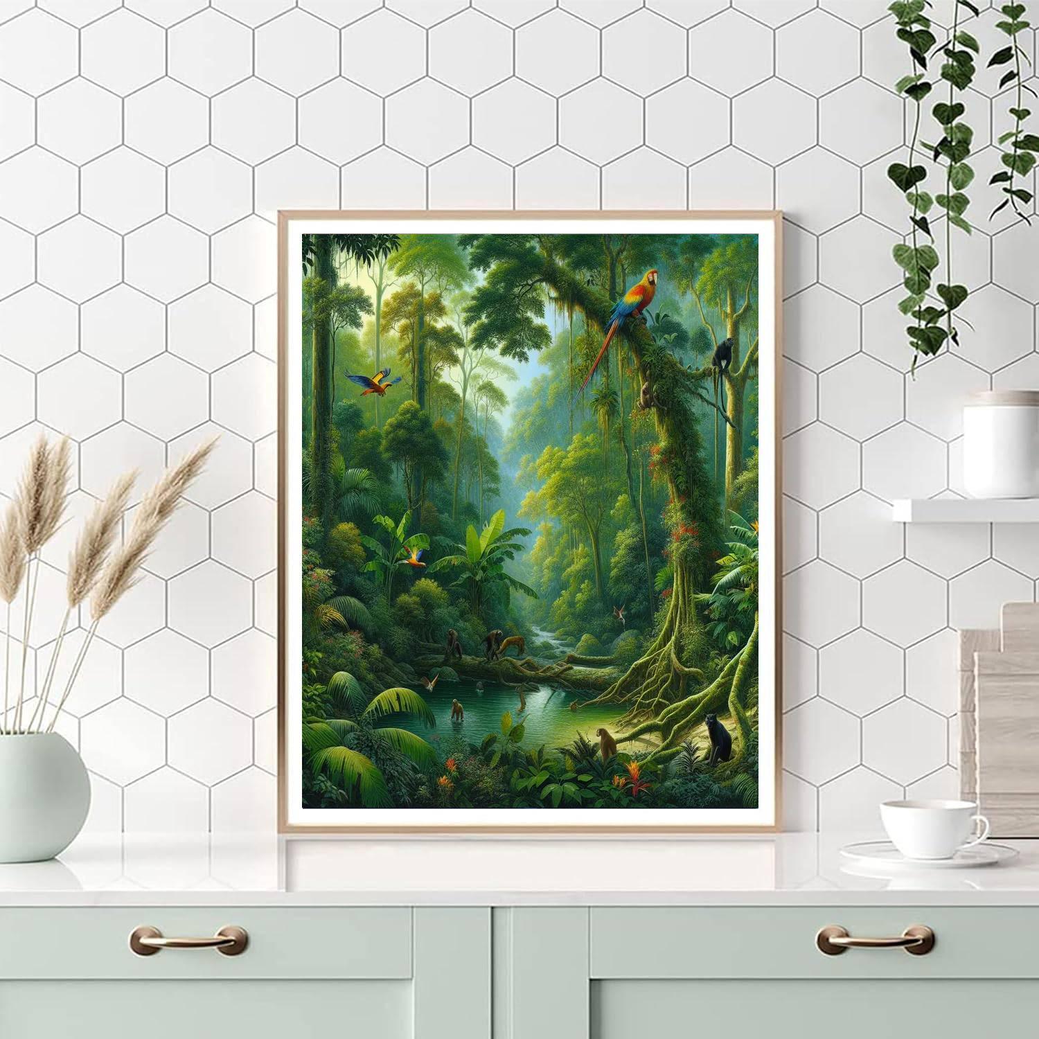 Enchanted Rainforest Escape Paint By Number
