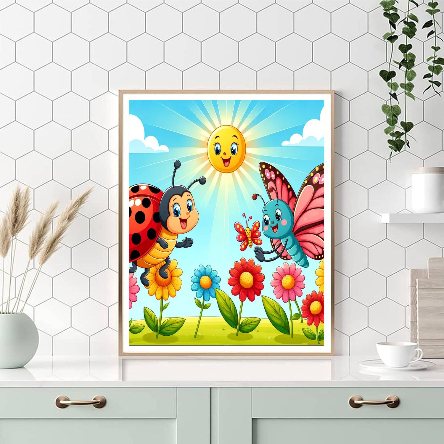 Whimsical Insect World Paint By Numbers