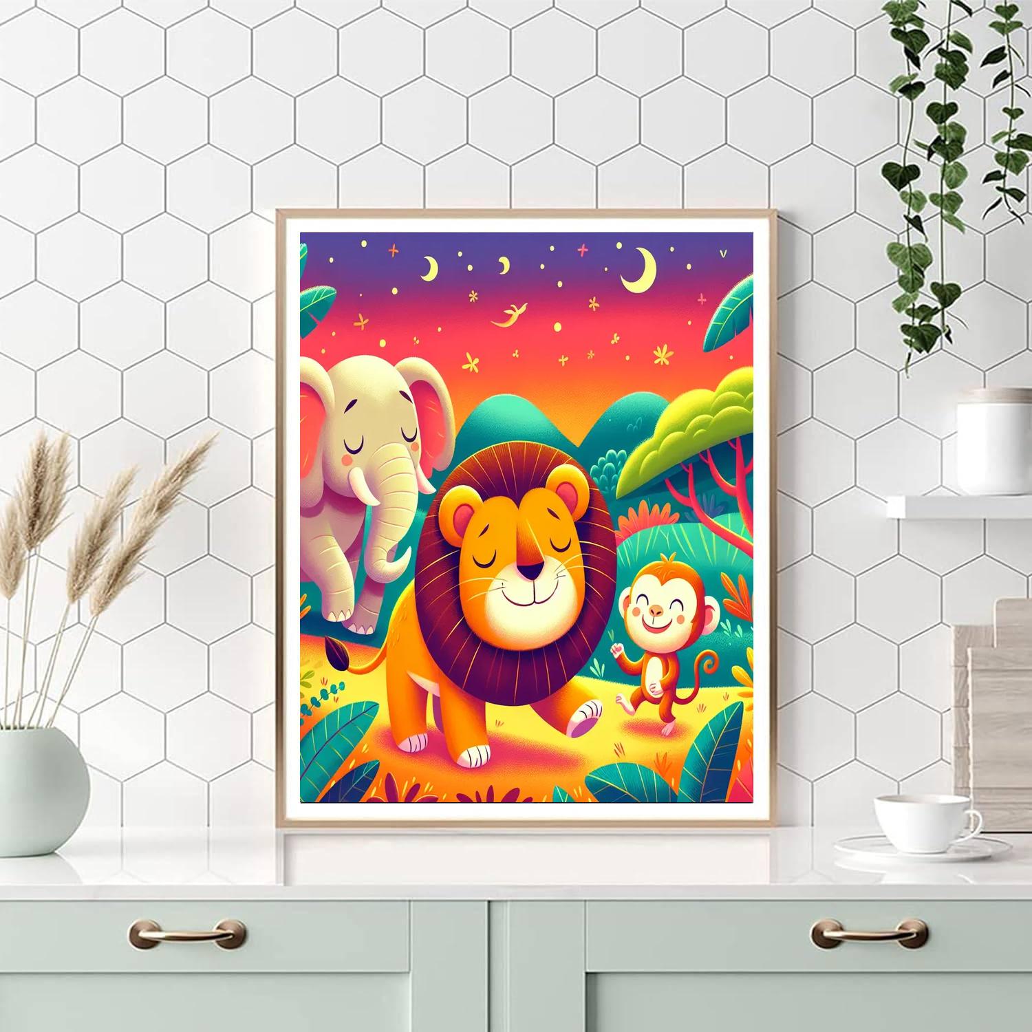 Curious Creature Explorers Painting Number Kit