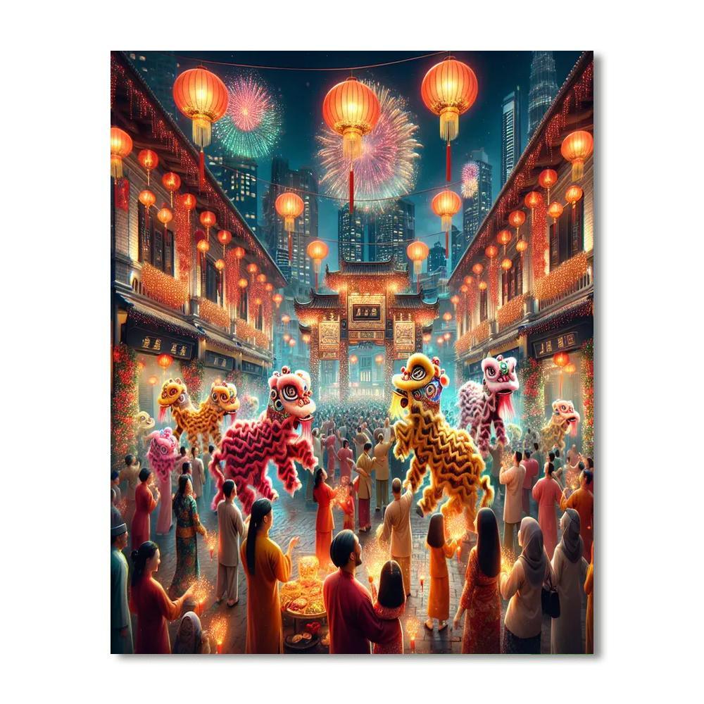 Chinese New Year - Malaysia Painting By Numbers Kit