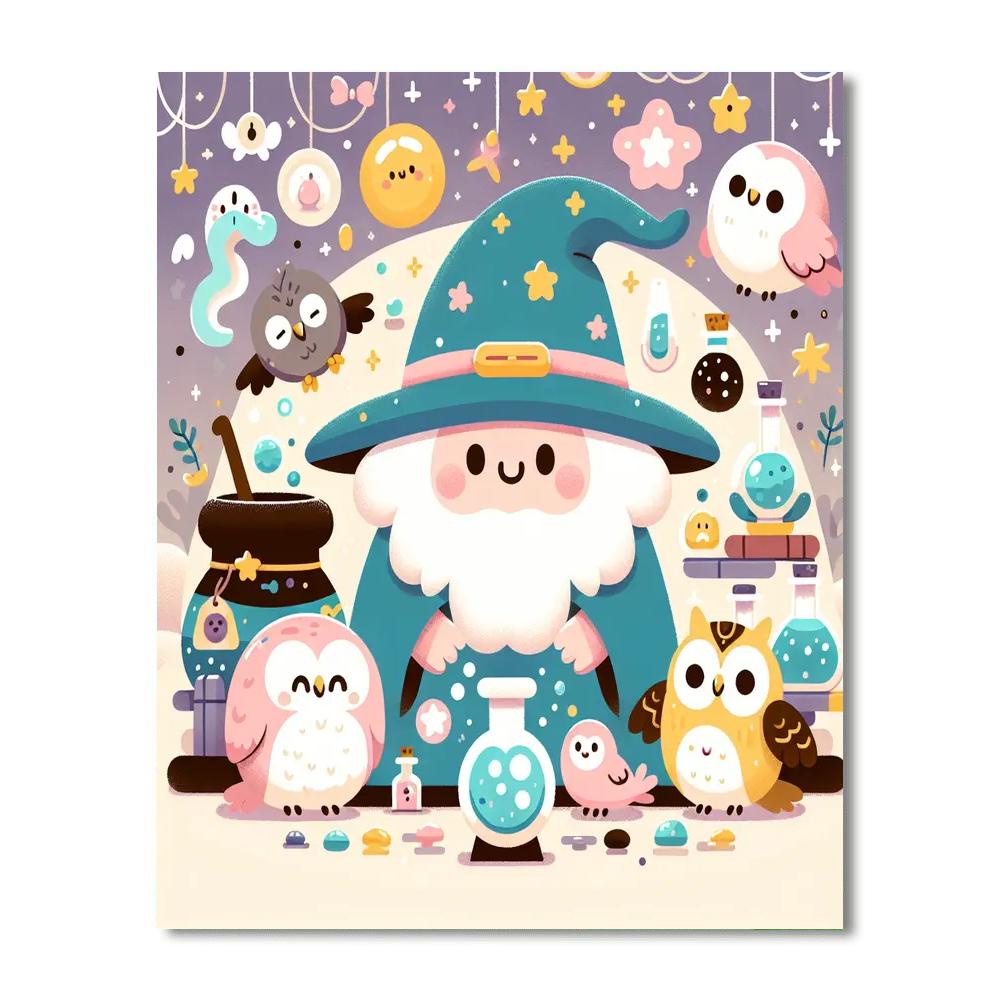 Fantasy Wizarding World Painting Number Kit