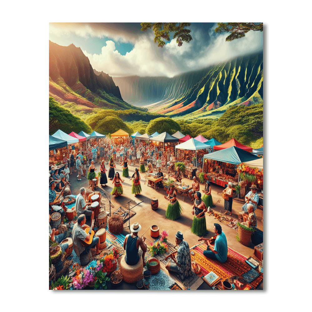 Pahoa Lava Flow Festival - Hawaii, United States DIY Paint By Numbers