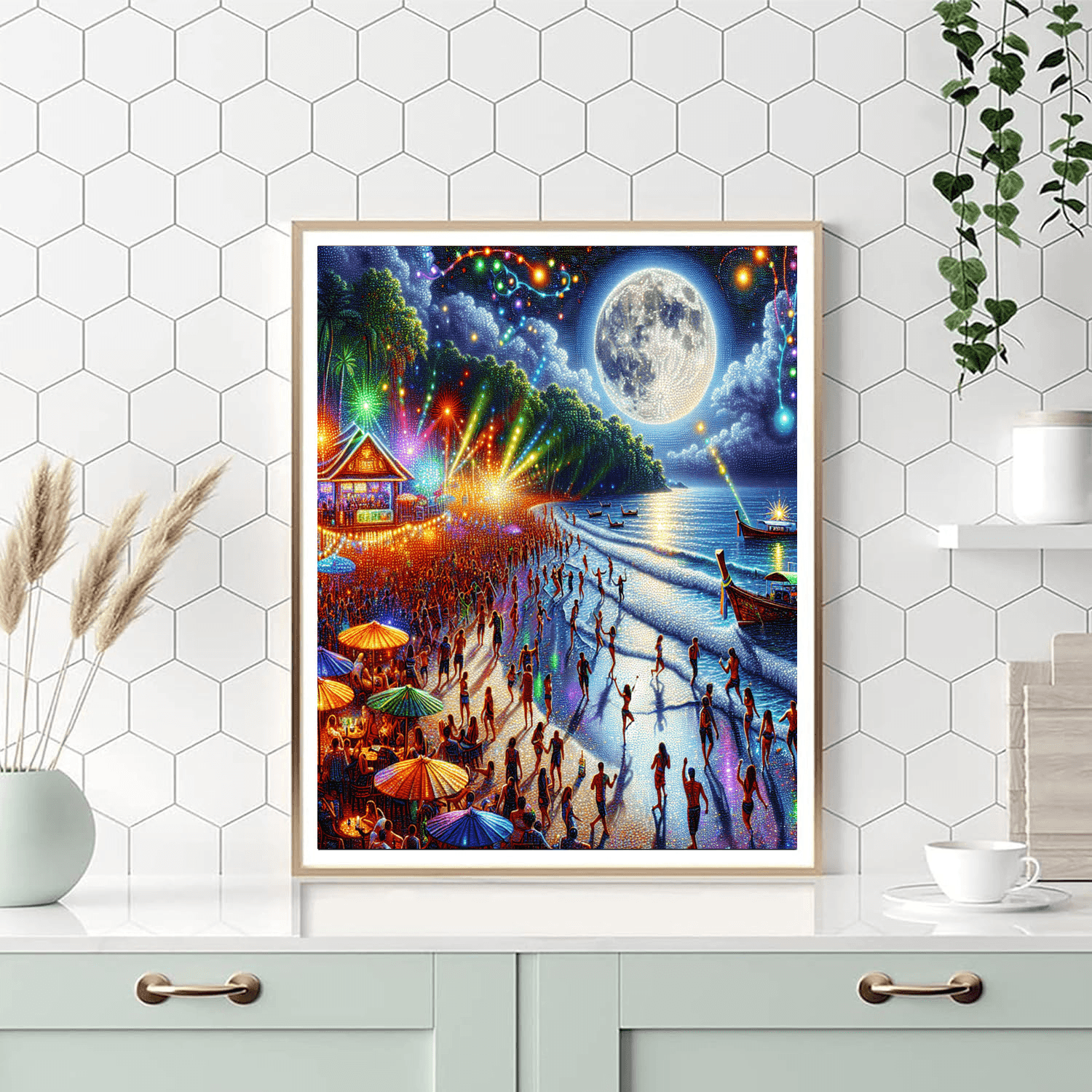 Full Moon Party - Thailand Numbered Painting Kits