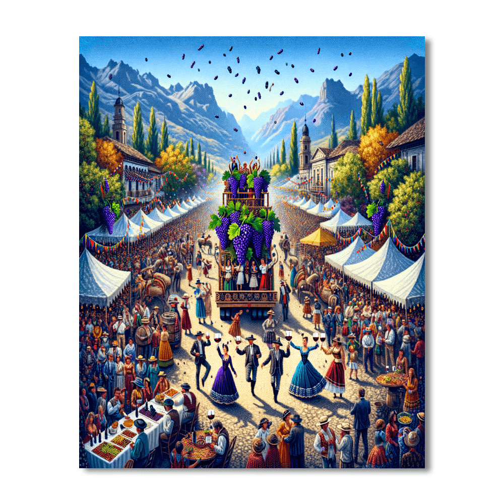 The Grape Harvest Festival DIY Paint By Numbers