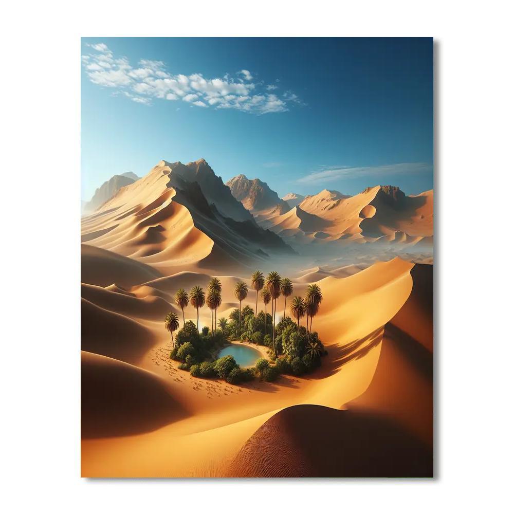 Majestic Desert Oasis Paint By Number