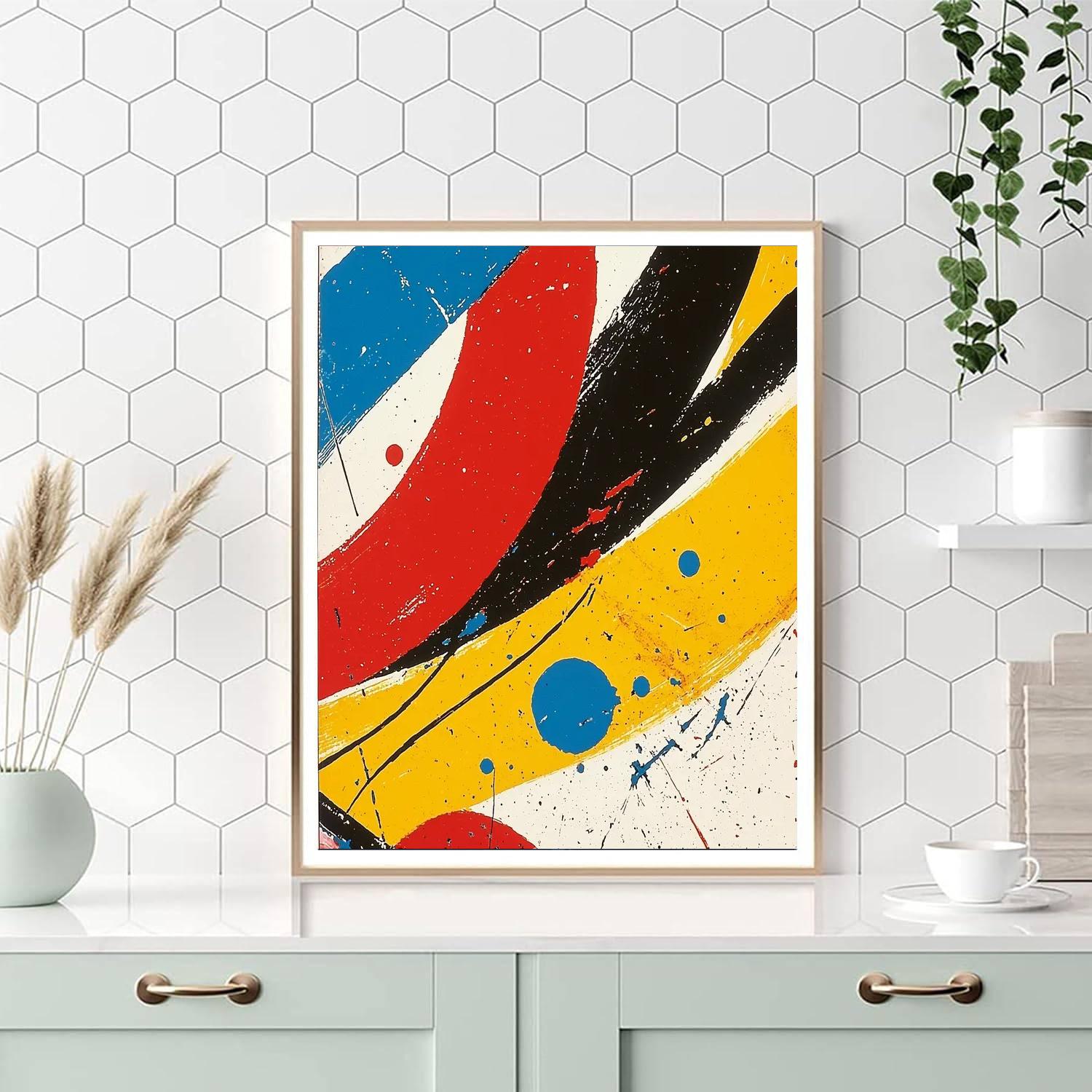 Joan Miró Inspired Flow Of Creativity  Painting Number Kit