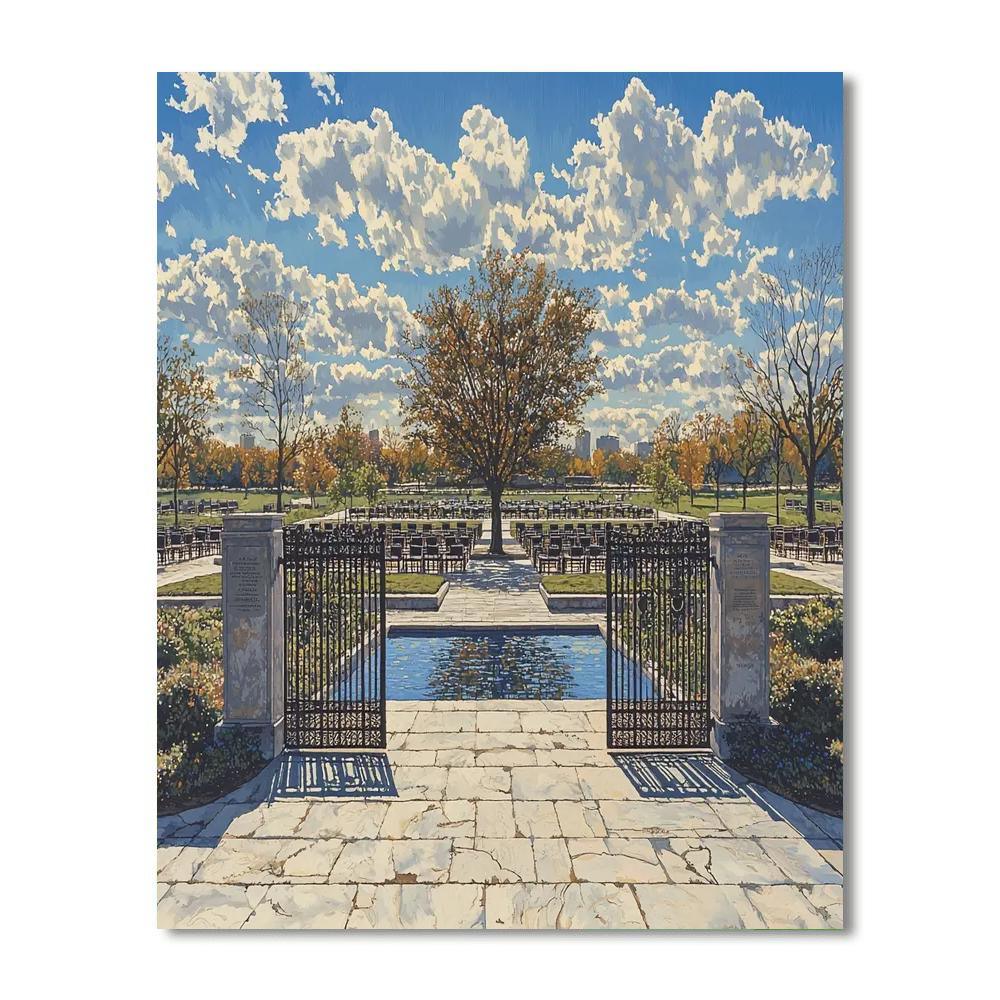 Oklahoma City National Memorial & Museum - Usa Numbered Painting Kits