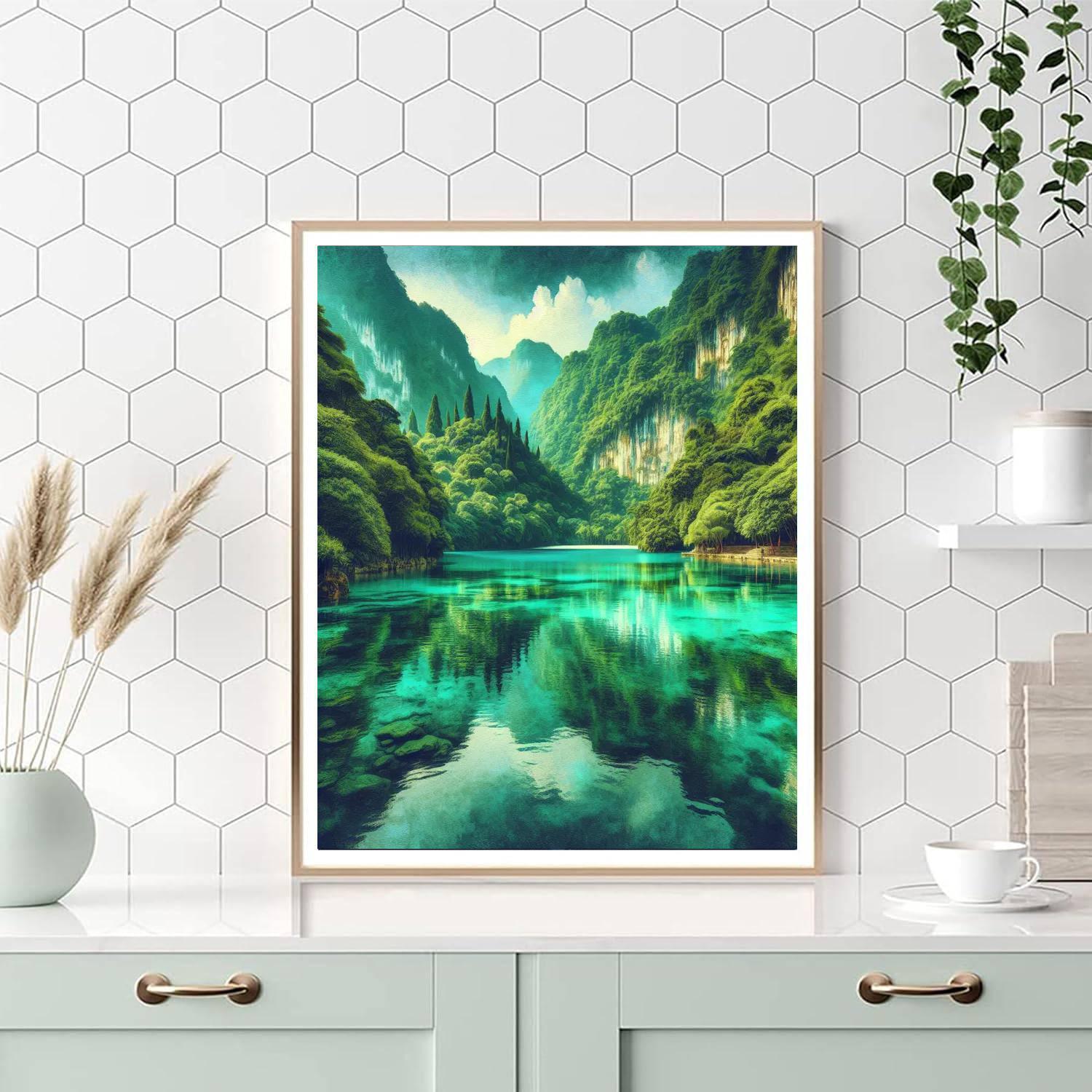 Mystic Lagoon Fantasy Paint By Number