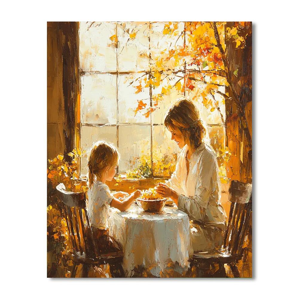 Mom’s Morning Ritual Paint By Color
