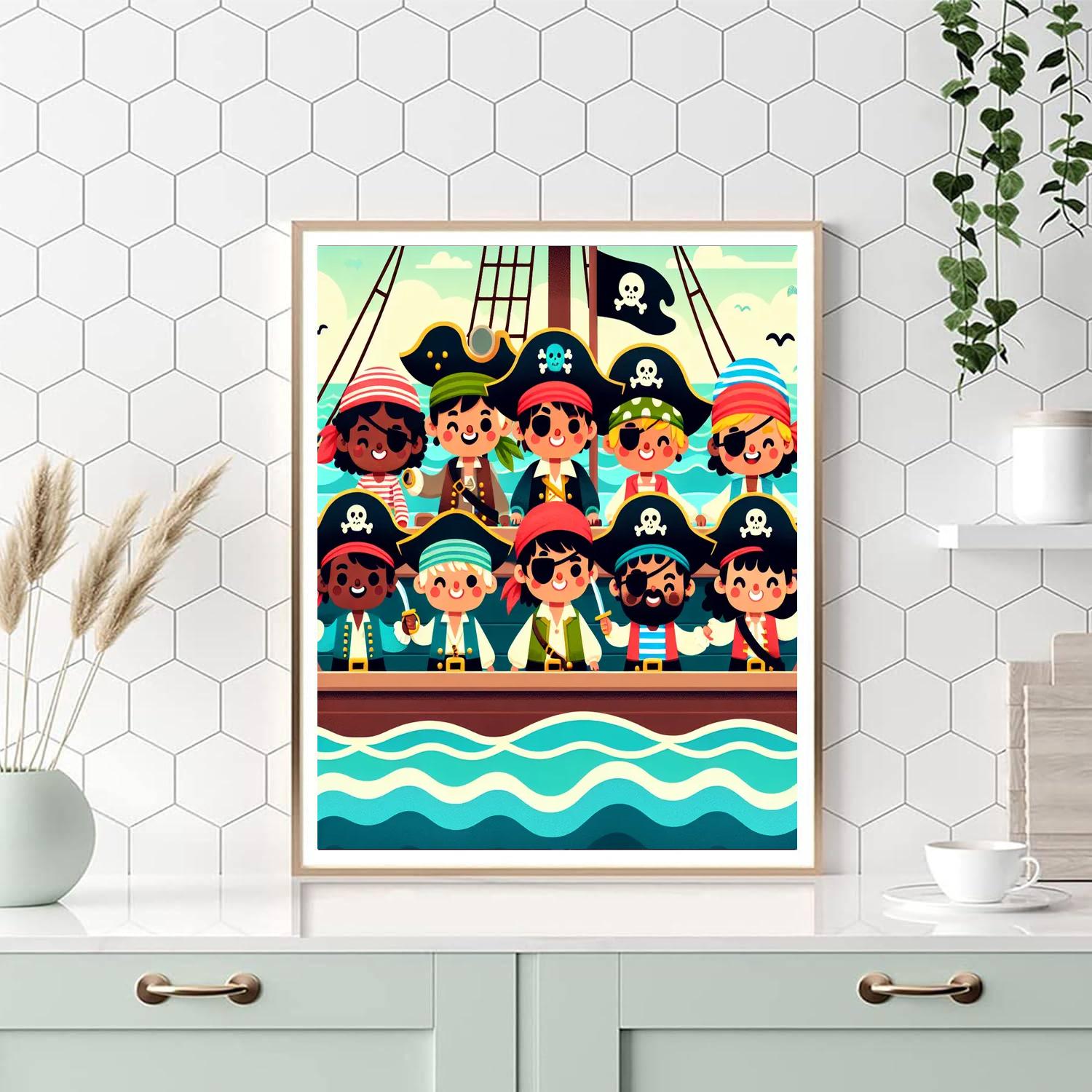 Pirate Playground Plunder Paint By Numbers Art
