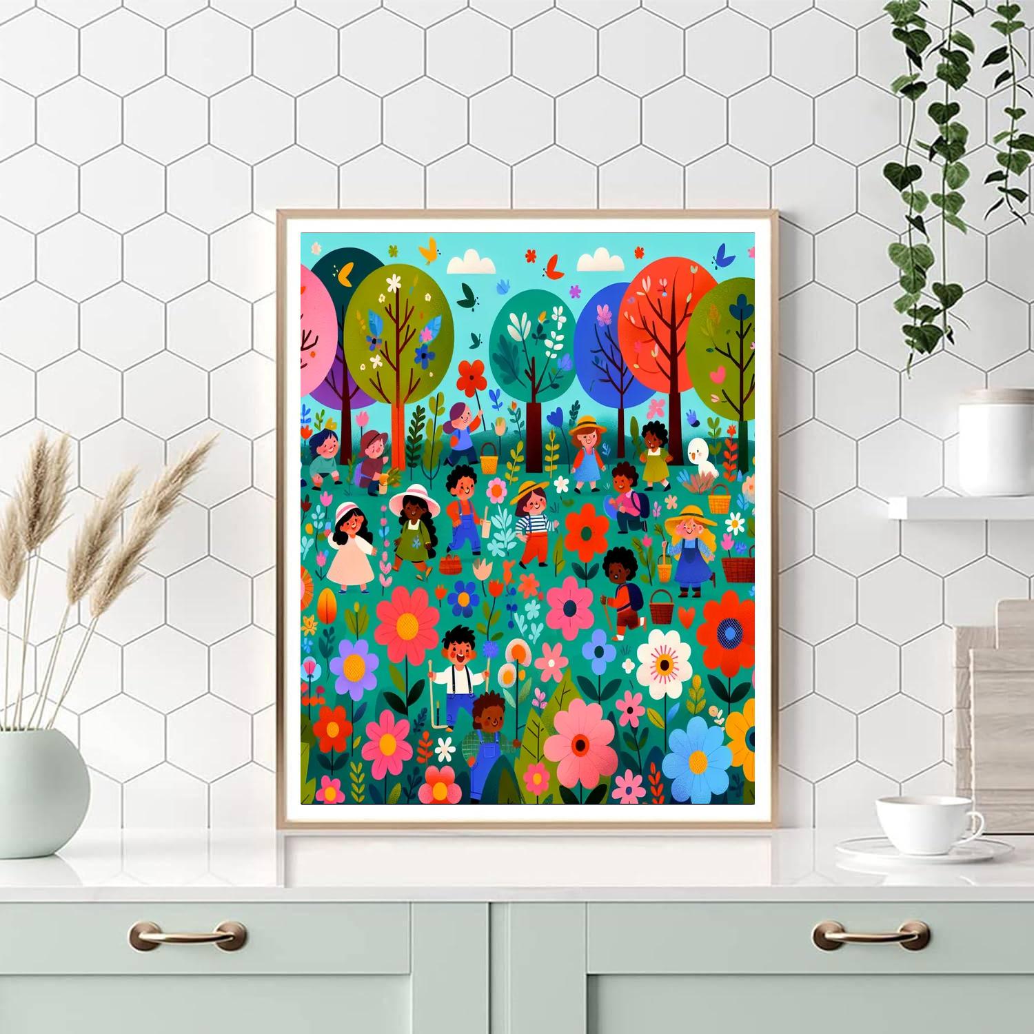 Secret Garden Treasure Hunt Paint By Numbers Art