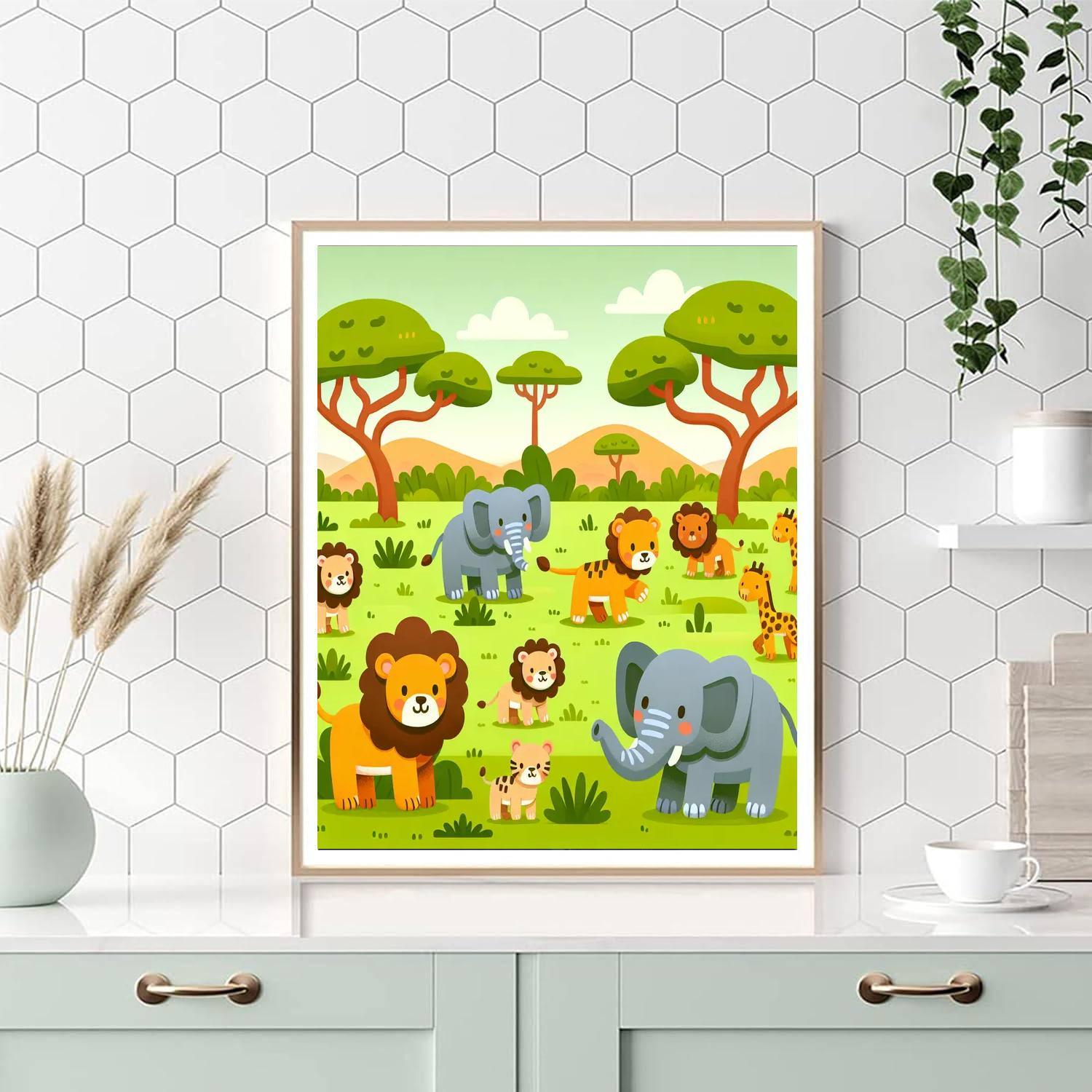 Majestic Safari Journey Paint By Numbers Kits