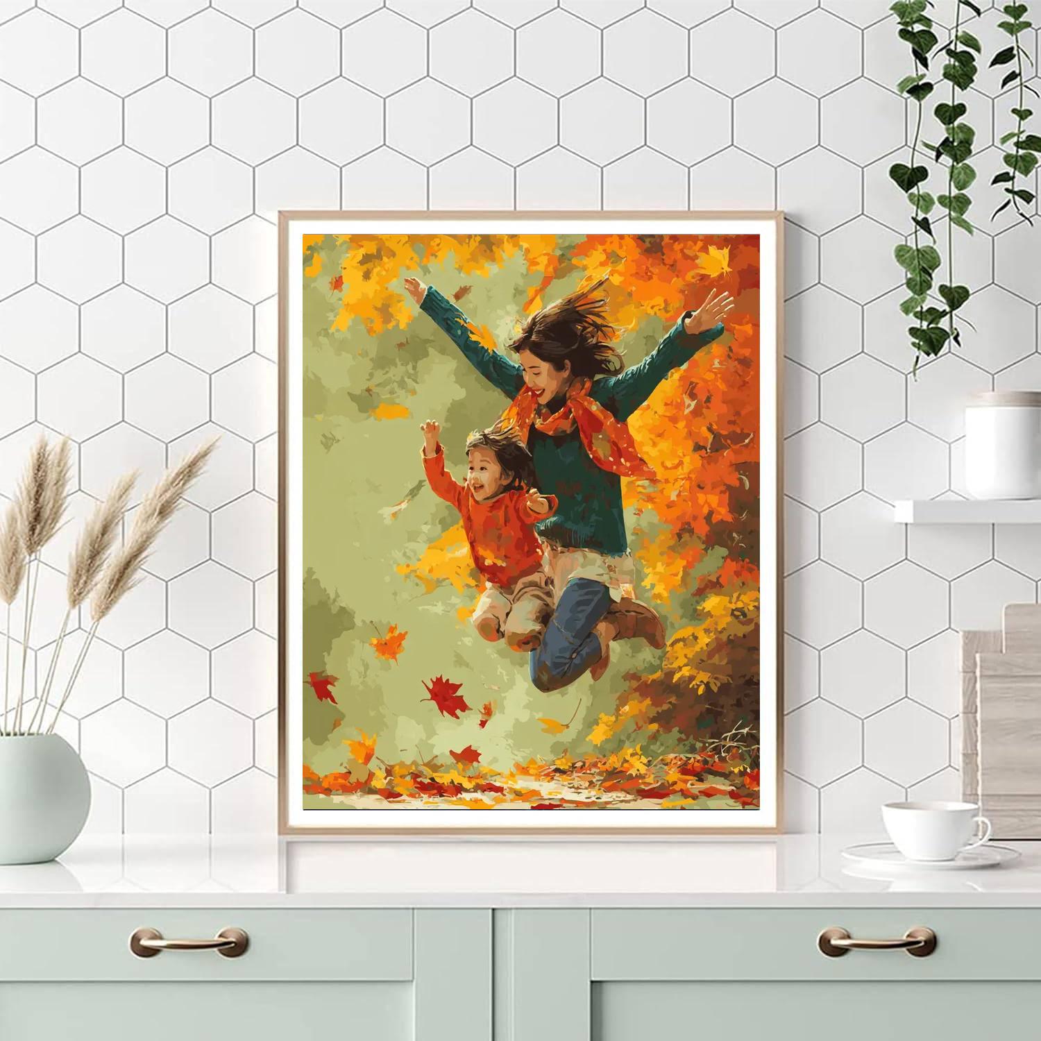 Kicking Up Leaves Paint By Numbers Kits