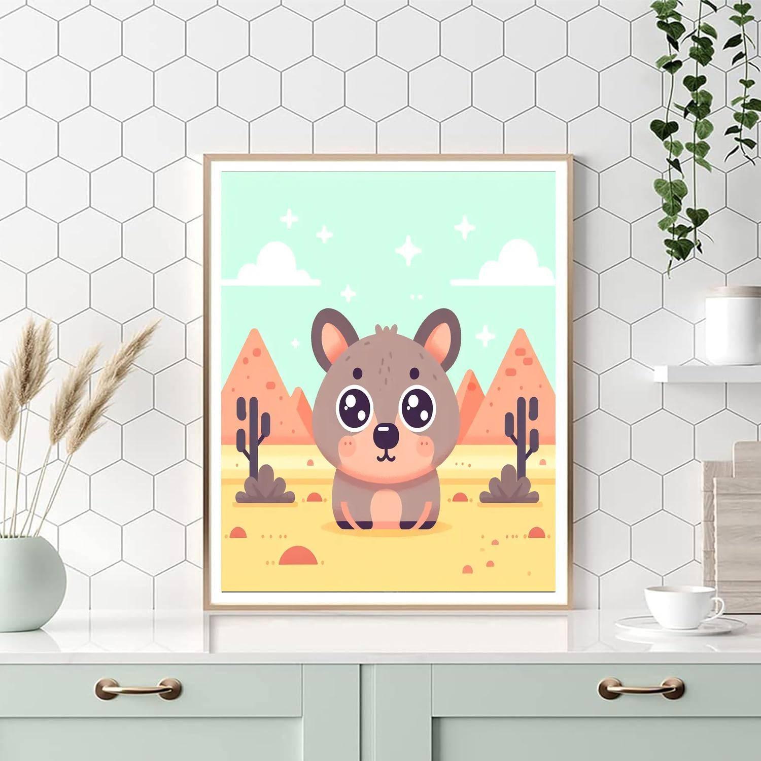 Wise Wombat Painting By Numbers Kit