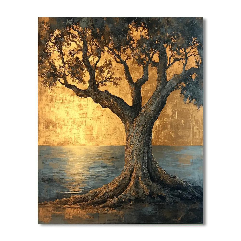 Michelangelo Inspired Timeless Grace Of The Ancient Oak  DIY Paint By Numbers