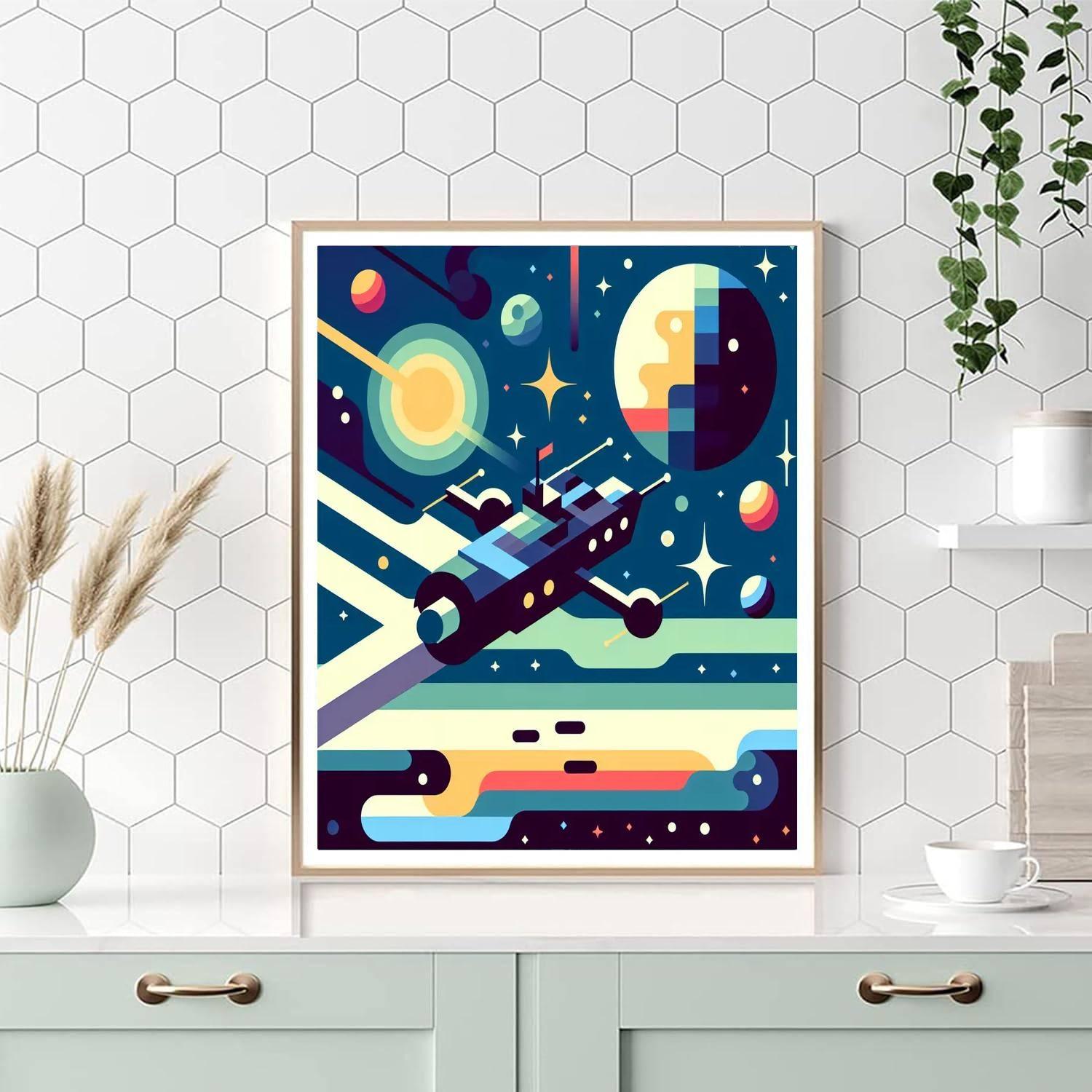 Space Pirates Number Painting