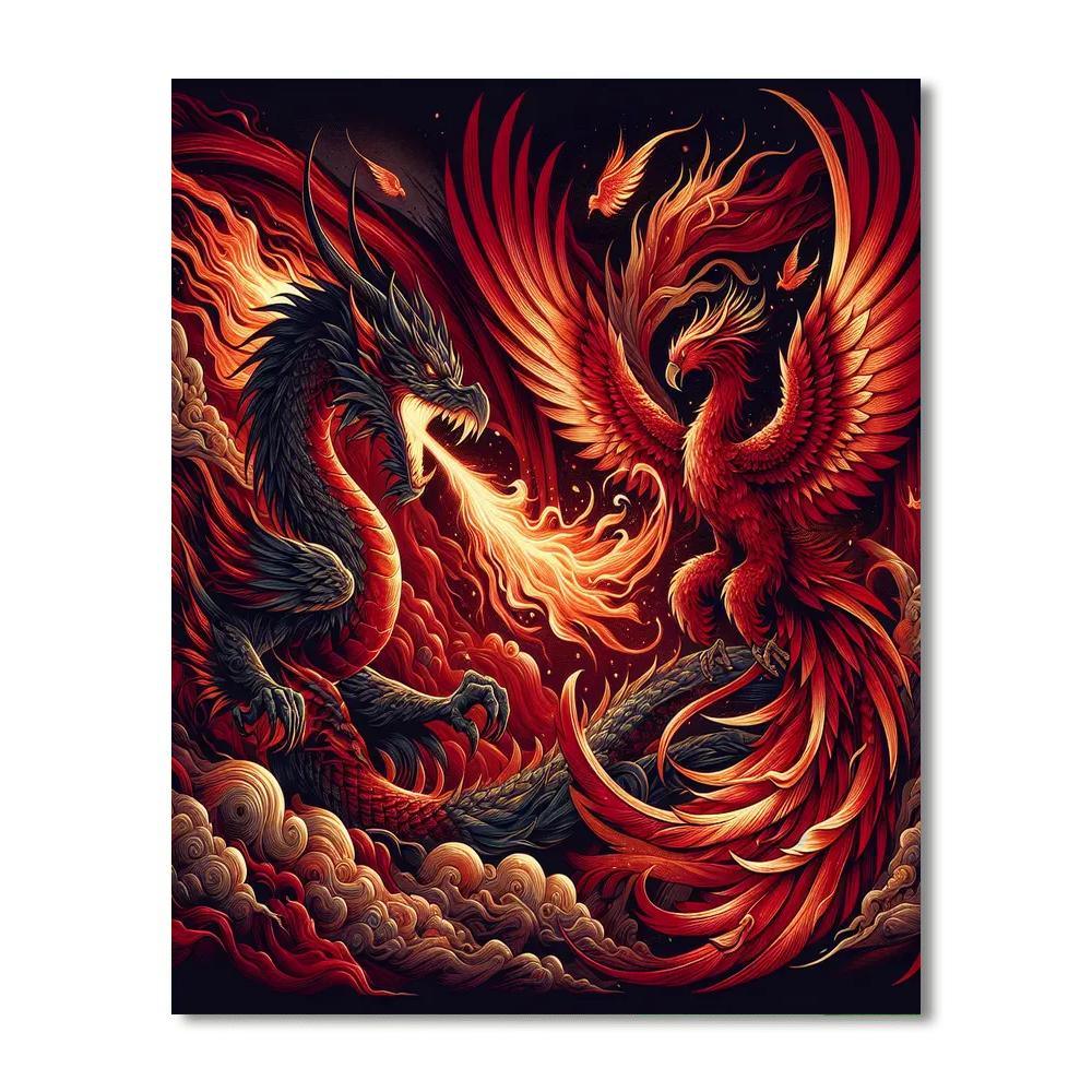 Ancient Mythical Beasts Numbered Painting Kits