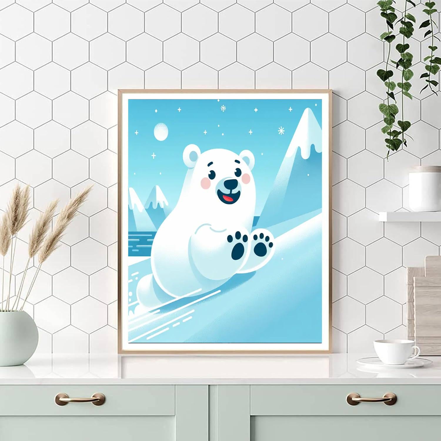 Polar Bear Ice Adventure Paint By Number