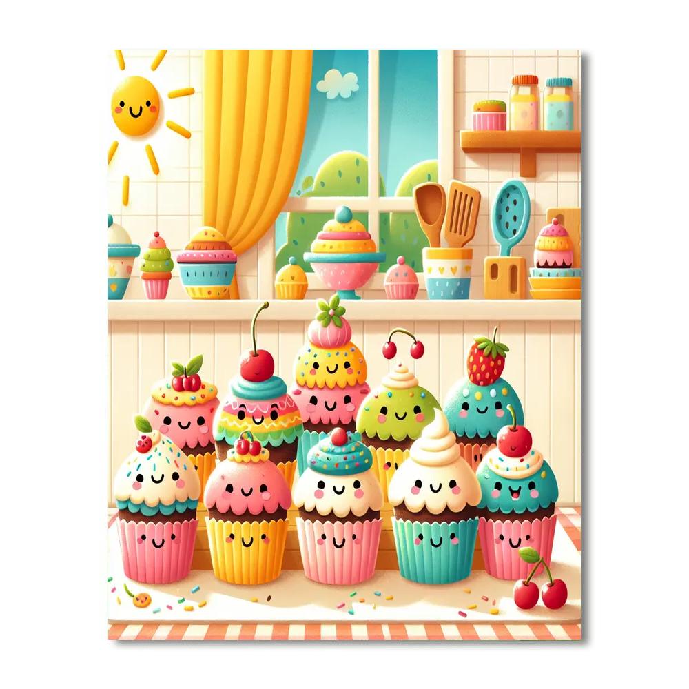 Charming Cupcake Creations Paint By Color