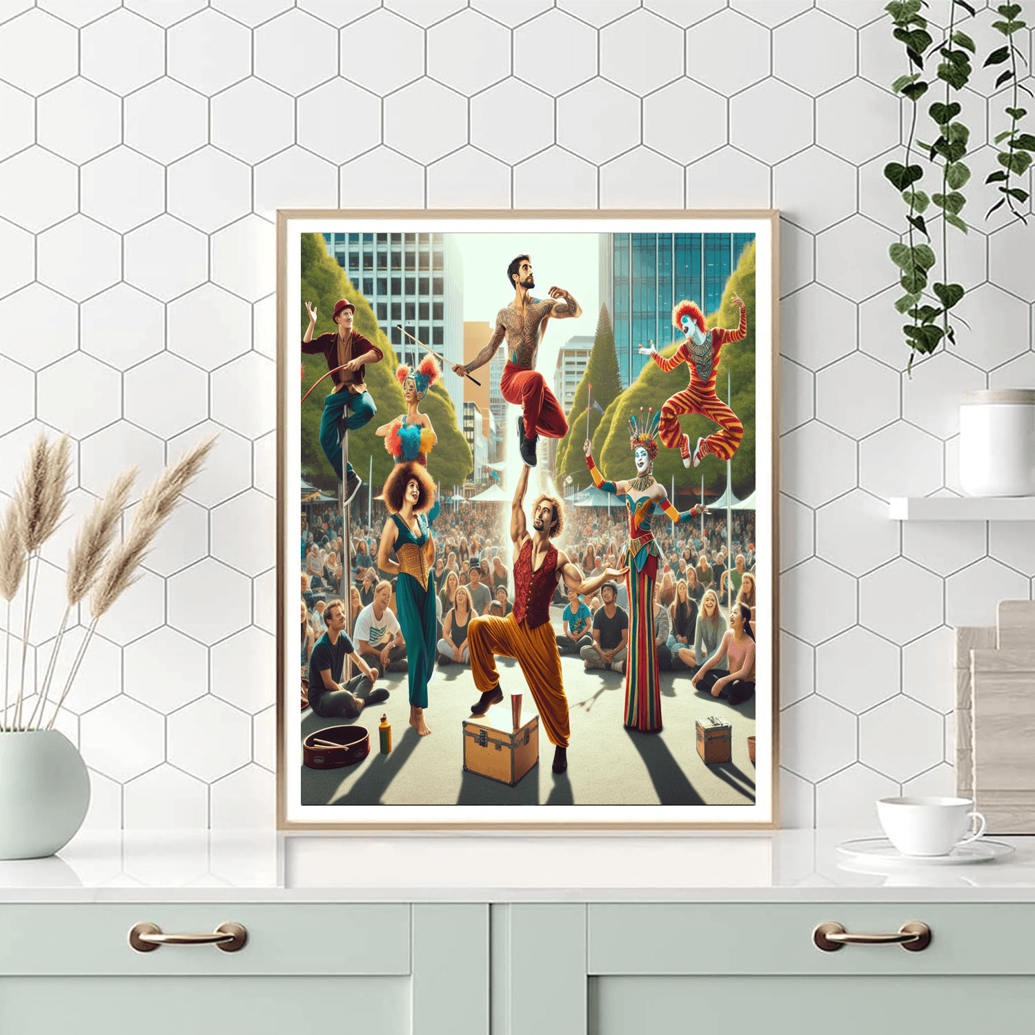 Buskers Festival - Christchurch, New Zealand Numbered Painting Kits