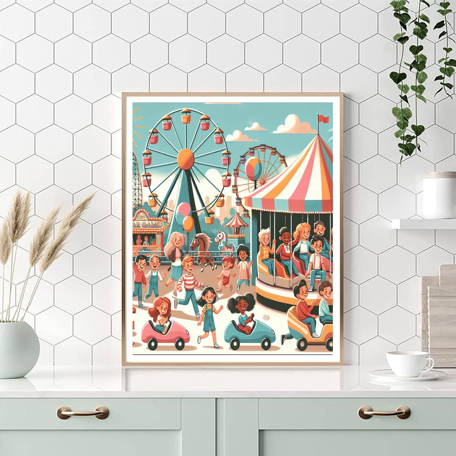 Amazing Adventure Park Painting By Numbers Kit