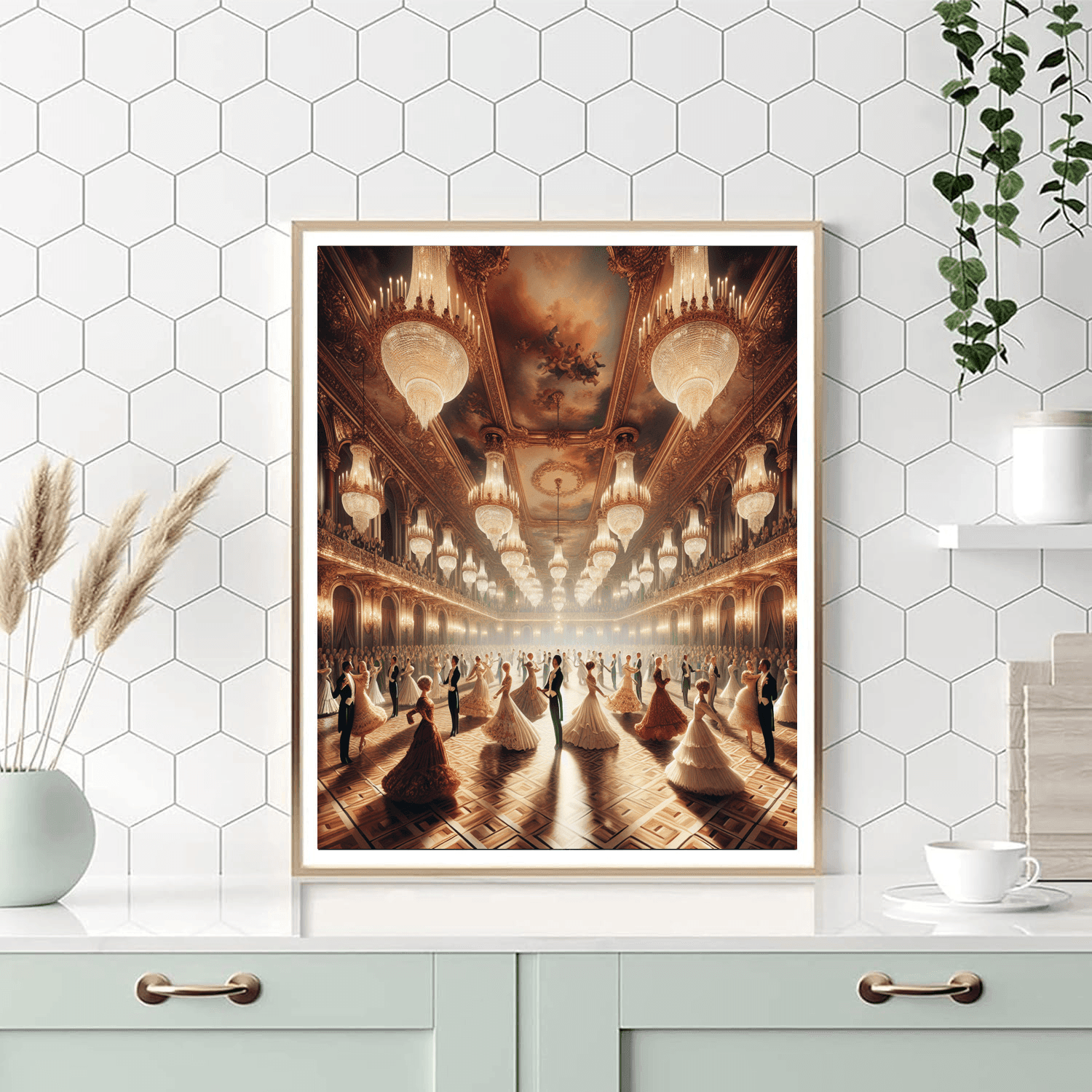 Elegant Ballroom Waltz Number Painting