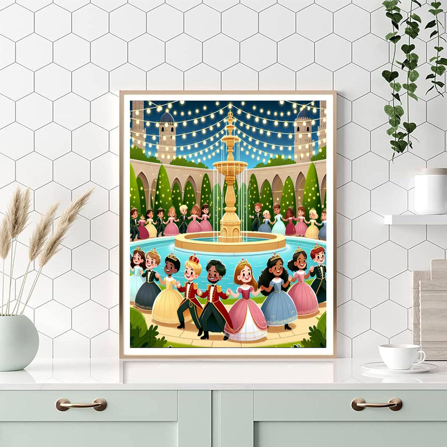 Royal Garden Ball Painting Number Kit