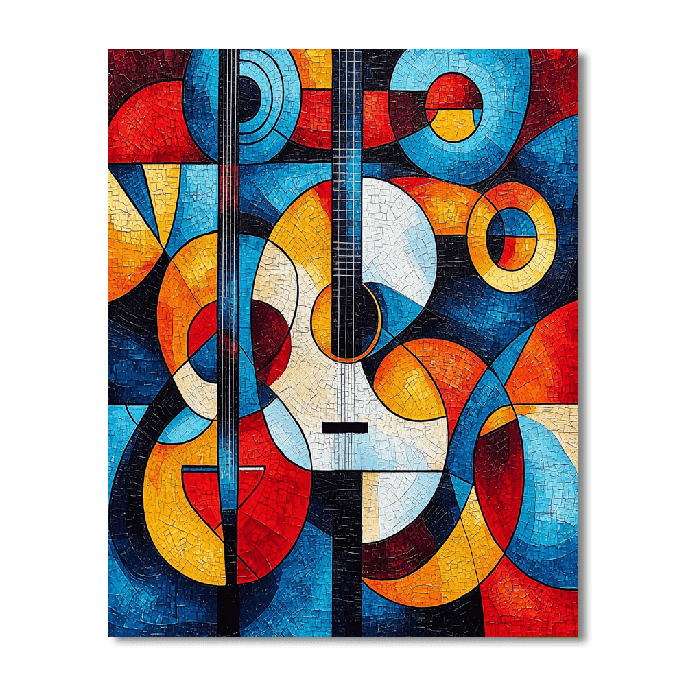 Pablo Picasso Inspired Cubist Music Symphony  Paint By Number