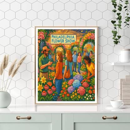 Philadelphia Flower Show DIY Paint By Numbers