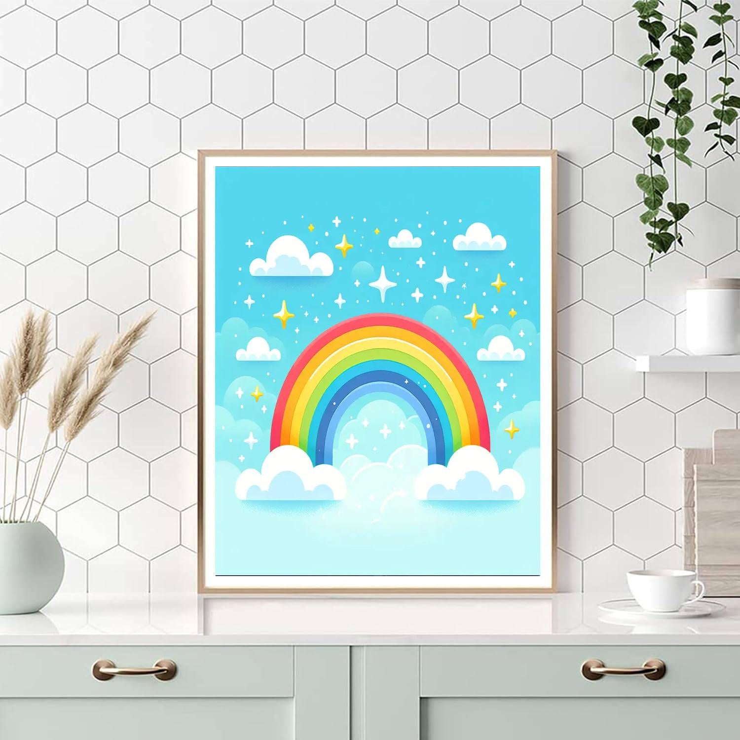 Rainbow Wishes And Dreams DIY Paint By Numbers