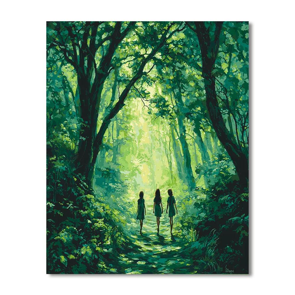 Whispered Stories In The Woods DIY Paint By Numbers