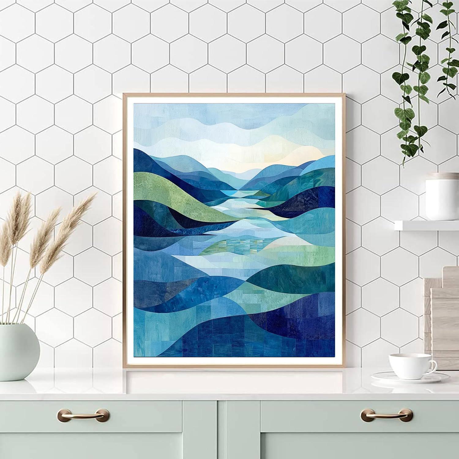 Paul Cézanne Inspired Abstract Reflection  Paint By Numbers Kits