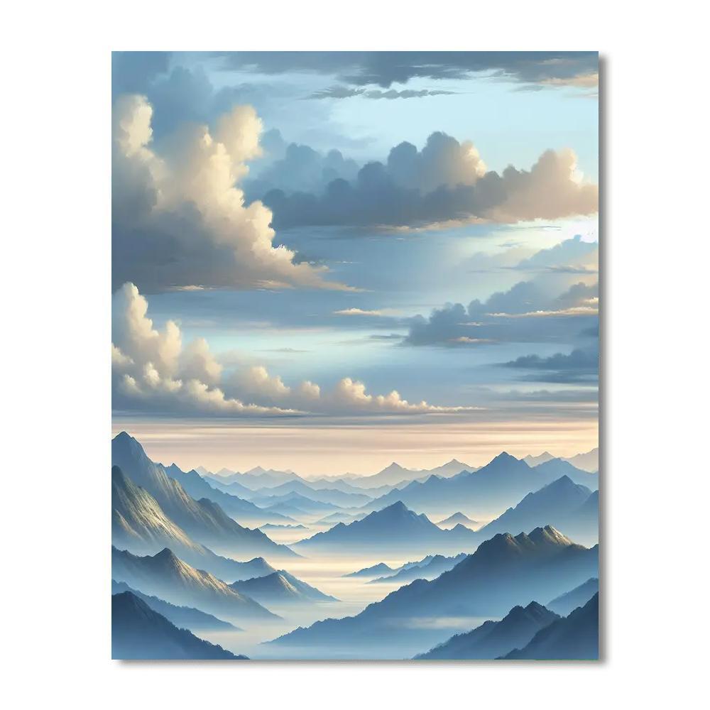 Peaceful Zen Mountains Paint By Numbers Art
